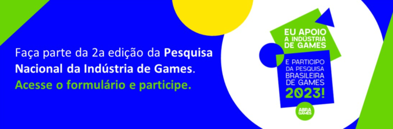 Abragames faz mapeamento de estúdios brasileiros para a 2ª Pesquisa Nacional da Indústria de Games