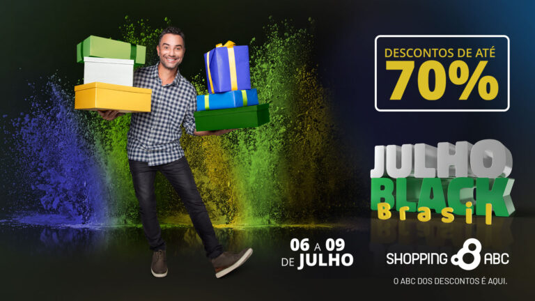 Grupo AD e Shopping ABC promovem 6ª edição da liquidação Julho Black Brasil, com descontos de até 70%